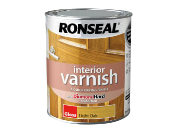 Interior Varnish Quick Dry Gloss Light Oak Gloss 750ml                          