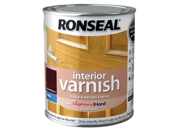 Interior Varnish Quick Dry Satin Deep Mahogany 250ml                            