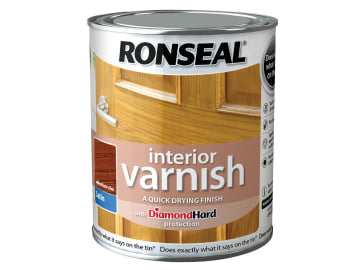 Interior Varnish Quick Dry Satin Medium Oak 750ml                               