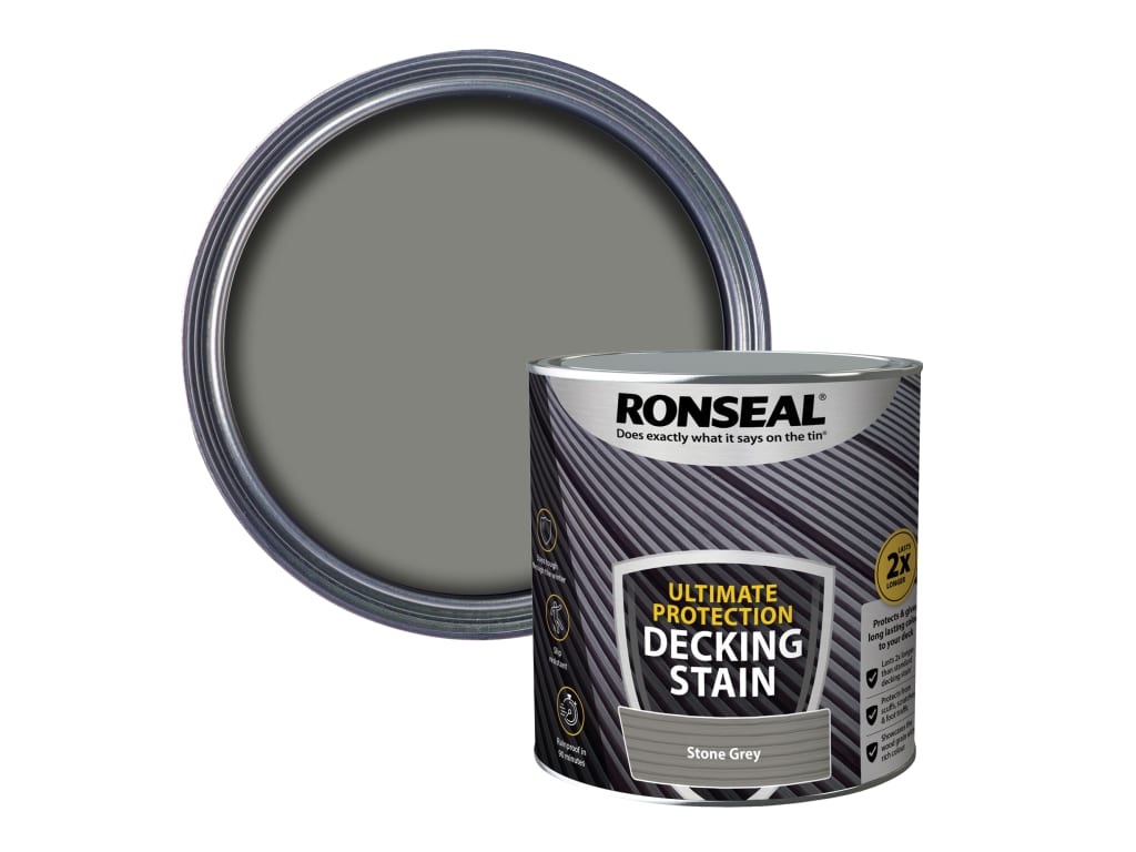 Ultimate Protection Decking Stain Stone Grey 2.5 litre                          