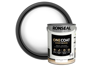 One Coat Everywhere Interior Paint Pure Brilliant White Matt 5 litre            