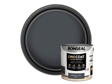 One Coat Everywhere Interior Paint Charcoal Grey Matt 2.5 litre                 