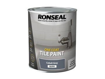 One Coat Tile Paint Cobalt Grey Gloss 750ml                                     