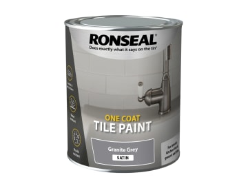 One Coat Tile Paint Granite Grey Satin 750ml                                    