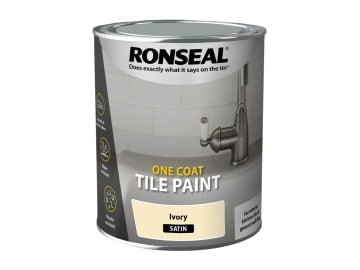 One Coat Tile Paint Ivory Satin 750ml                                           