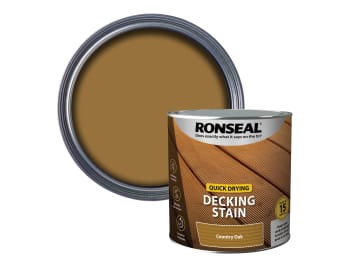 Quick Drying Decking Stain Country Oak 2.5 litre                                