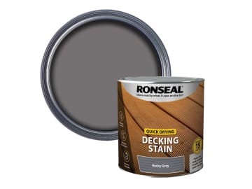 Quick Drying Decking Stain Rocky Grey 2.5 litre                                 