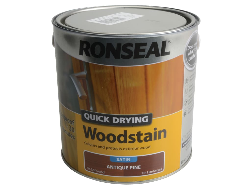 Quick Drying Woodstain Satin Antique Pine 2.5 litre                             