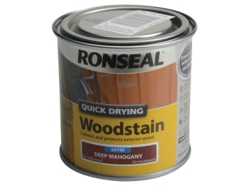 Quick Drying Woodstain Satin Deep Mahogany 250ml                                