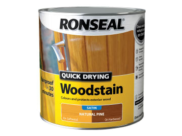 Quick Drying Woodstain Satin Natural Pine 2.5 litre                             