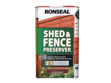 Shed & Fence Preserver Autumn Brown 5 litre                                     