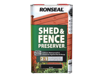 Shed & Fence Preserver Black 5 litre                                            