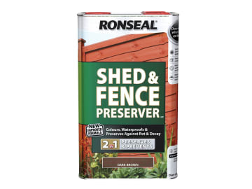 Shed & Fence Preserver Dark Brown 5 litre                                       