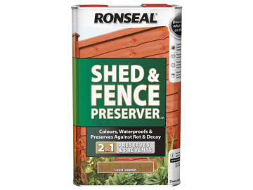 Shed & Fence Preserver Light Brown 5 litre                                      