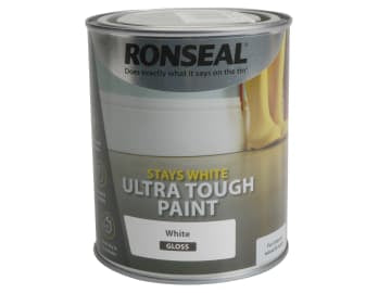 Stays White Ultra Tough Paint Gloss White 750ml                                 