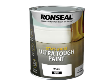 Stays White Ultra Tough Paint Matt White 750ml                                  