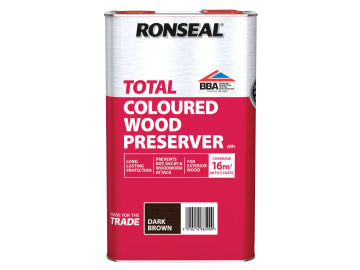 Trade Total Wood Preserver Dark Brown 5 litre                                   