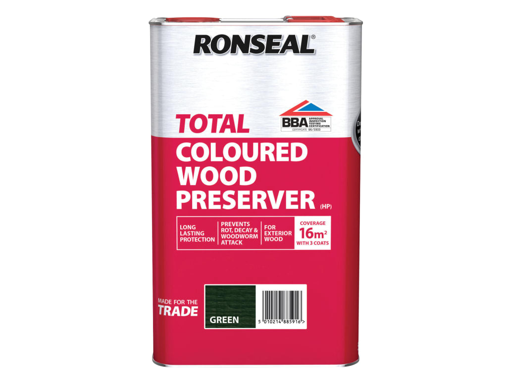 Trade Total Wood Preserver Green 5 litre                                        