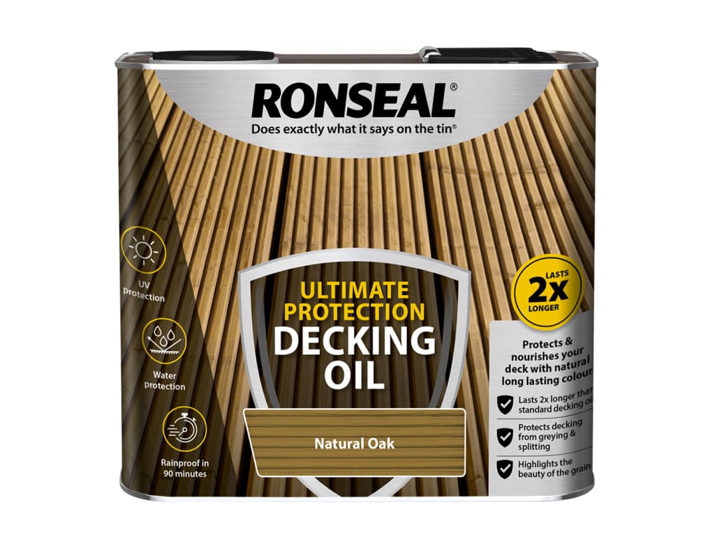 Ultimate Protection Decking Oil Natural Oak 2.5 litre                           