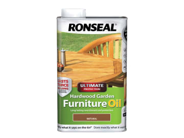 Ultimate Protection Hardwood Garden Furniture Oil Natural 1 litre               