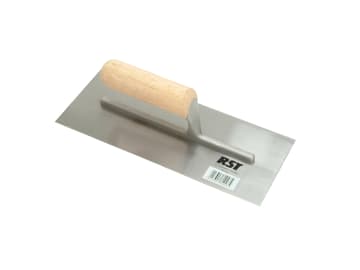 Plasterer's Finishing Trowel Straight Wooden Handle 11 x 4.1/2in                