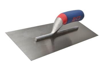 Plasterer's Finishing Trowel Carbon Steel Soft Touch Handle 13 x 4.1/2in        