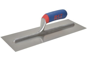 Plasterer's Finishing Trowel Stainless Steel Soft Touch Handle 14 x 4.3/4in     