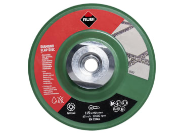 Diamond Flap Disc 115mm x 50/60 Grit                                            