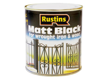 Matt Black Paint Quick Drying 2.5 Litre                                         