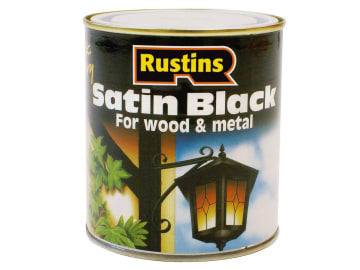 Satin Black Paint Quick Drying 1 Litre                                          
