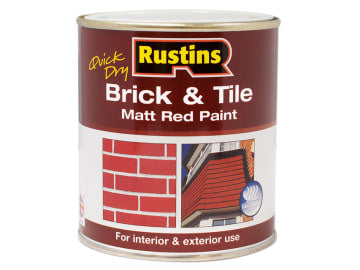 Quick Dry Brick & Tile Paint Matt Red 500ml                                     