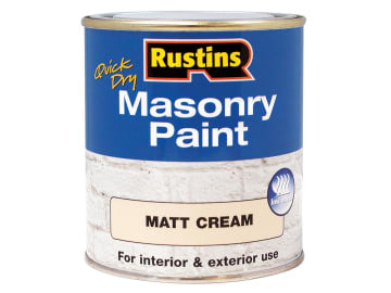 Quick Dry Masonry Paint Matt Cream 250ml                                        