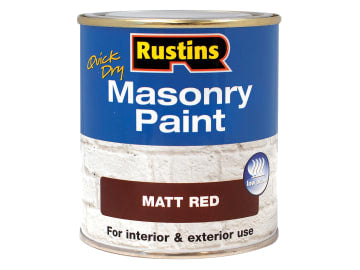 Quick Dry Masonry Paint Matt Red 250ml                                          