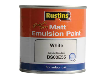 Quick Dry Matt Emulsion Paint White 250ml                                       