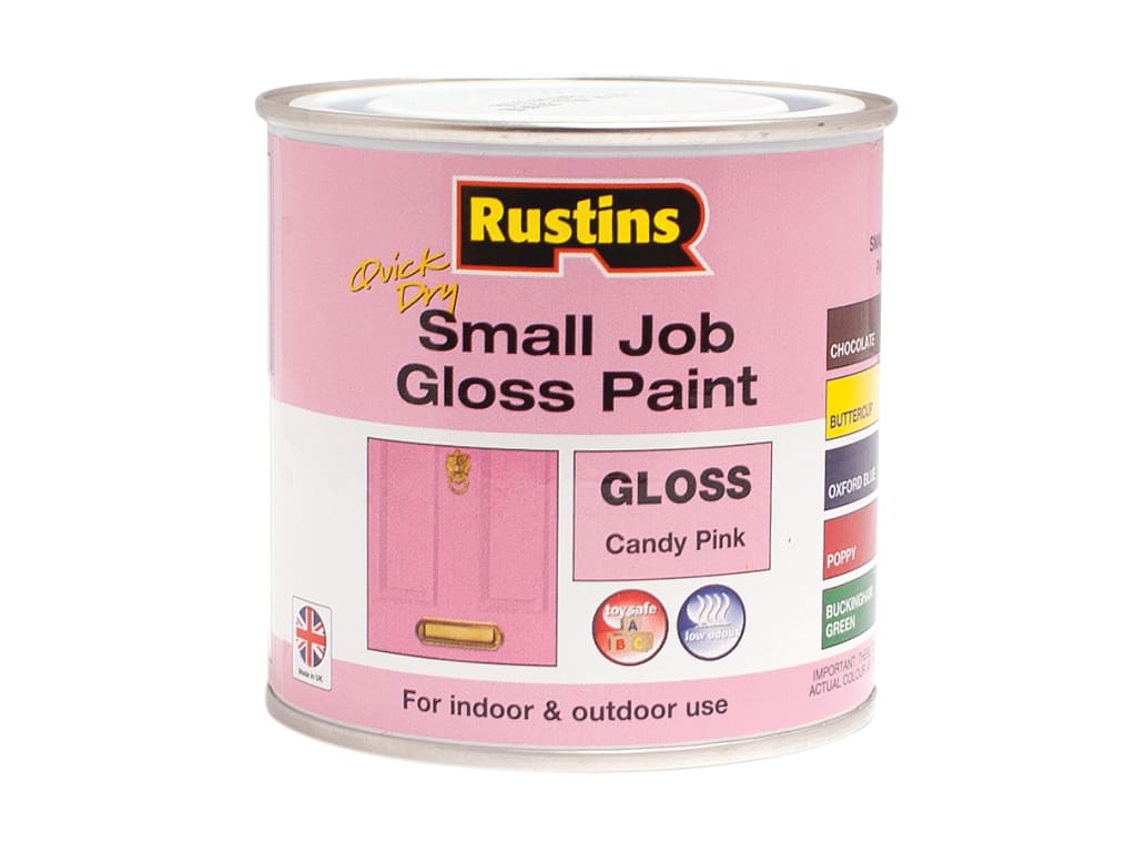 Quick Dry Small Job Gloss Paint Candy Pink 250ml                                