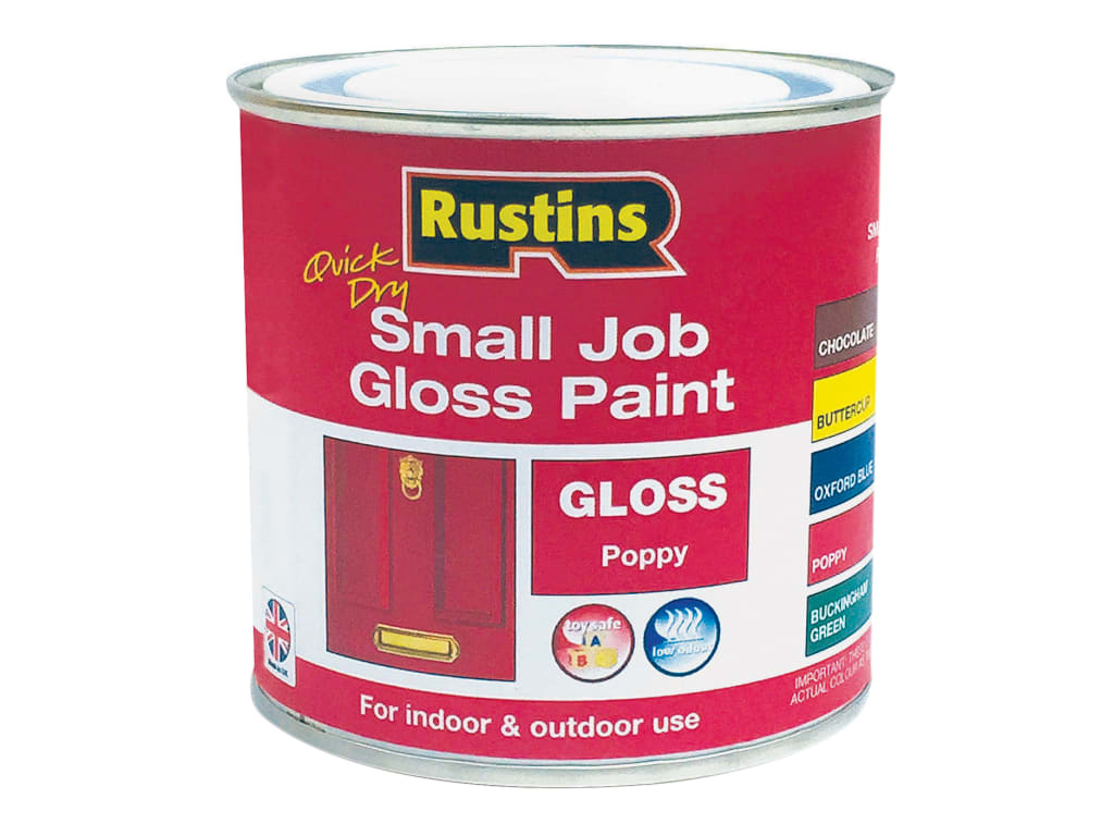 Quick Dry Small Job Gloss Paint Poppy 250ml                                     