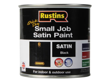 Quick Dry Small Job Satin Paint Black 250ml                                     