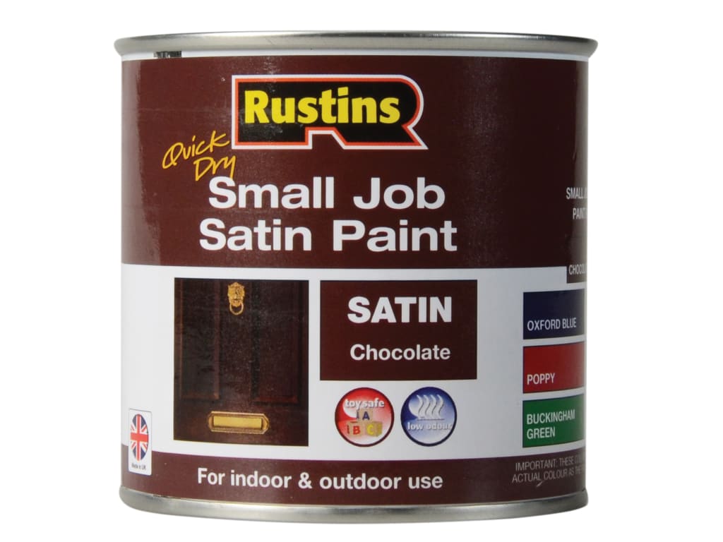 Quick Dry Small Job Satin Paint Chocolate 250ml                                 