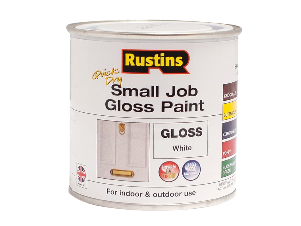 Quick Dry Small Job Gloss Paint White 250ml                                     