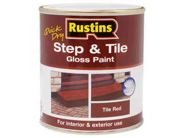 Quick Dry Step & Tile Paint Gloss Red 500ml                                     
