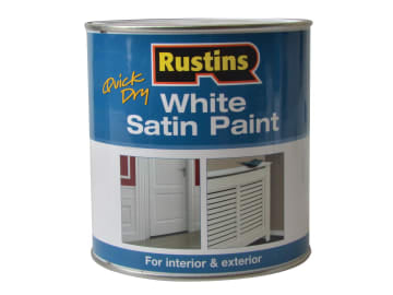Quick Dry White Satin Paint 1 Litre                                             