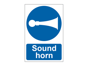 Sound Horn  - PVC Sign 200 x 300mm                                              