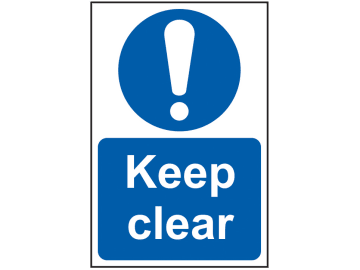 Keep Clear - PVC Sign 200 x 300mm                                               