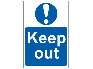 Keep Out - PVC Sign 200 x 300mm                                                 