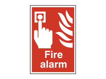 Fire Alarm - PVC Sign 200 x 300mm                                               