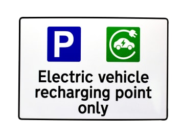 Ev Recharging Point Only Rpvc 300X200mm                                         