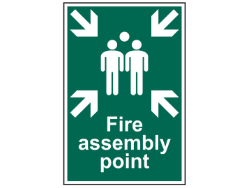 Fire Assembly Point - PVC Sign 200 x 300mm                                      
