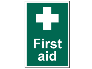 First Aid - PVC Sign 200 x 300mm                                                