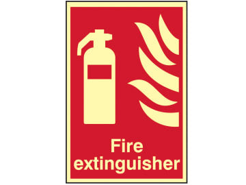 Fire Extinguisher Photoluminescent - 200 x 300mm                                