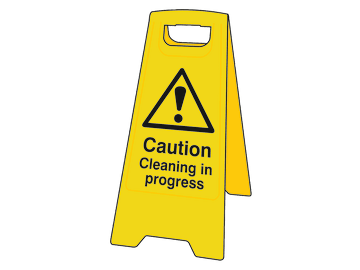 Caution Cleaning In Progress - Heavy Duty 'A' Board                             